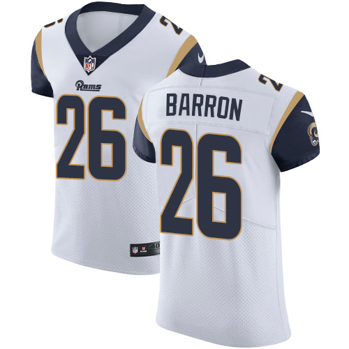 Nike Rams #26 Mark Barron White Men's Stitched NFL Vapor Untouchable Elite Jersey